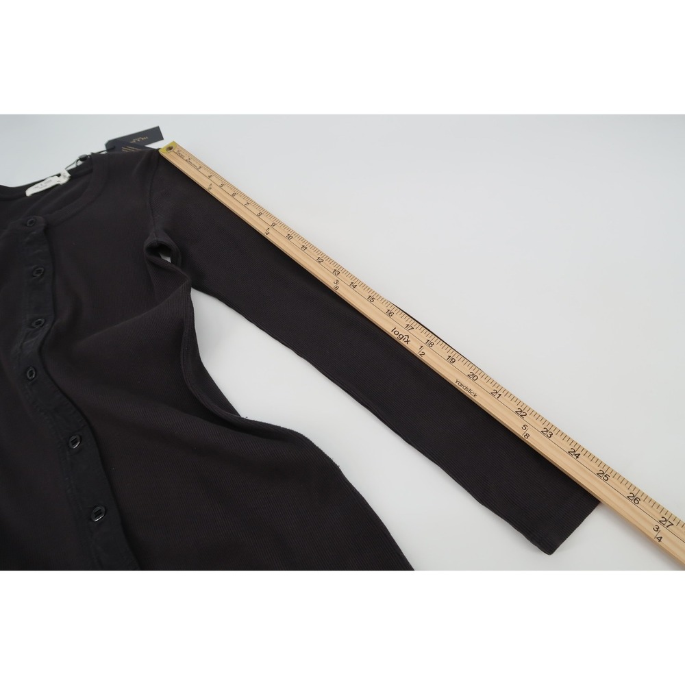 Rag & Bone Mallory Thermal Long Sleeve Dress Button Women's Small‎ New - Picture 11 of 11